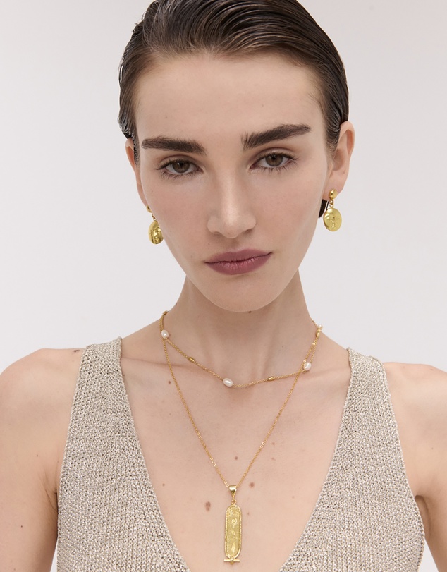 Ottoman Hands - Lyra Pearl Beaded Necklace