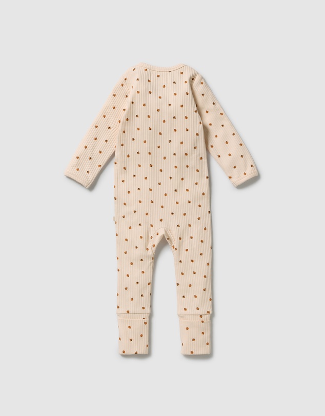 Wilson & Frenchy - Little Lady Bugs Organic Zipsuit With Feet - Babies