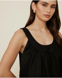The Fated - Camille Linen Blend Mini Dress