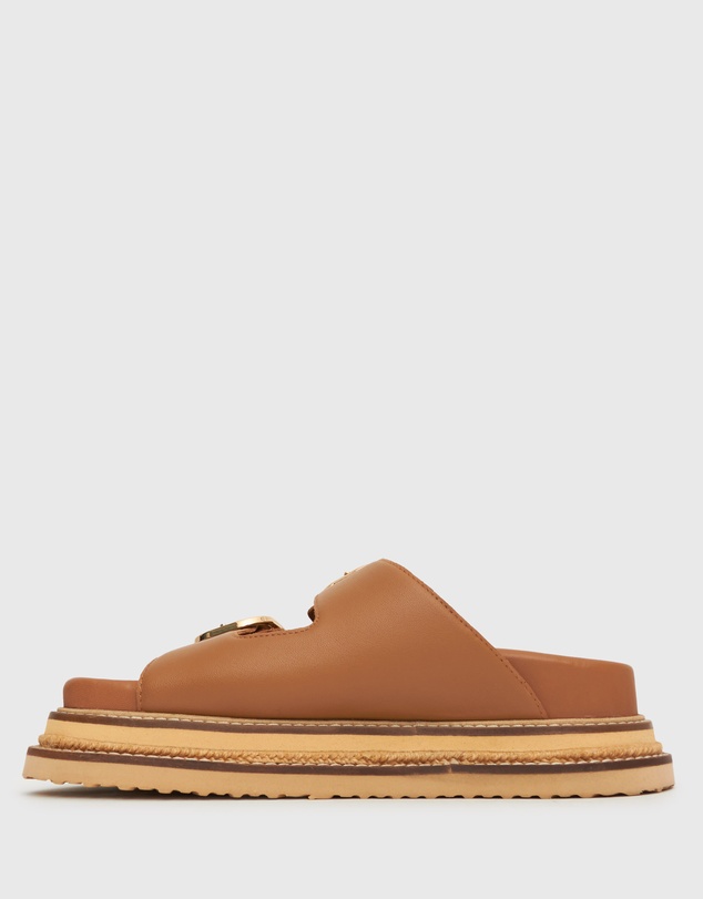 Betts - Harland Leather Flatform Slides