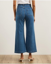 Atmos&Here - Luella High Rise Crop Flare Jeans