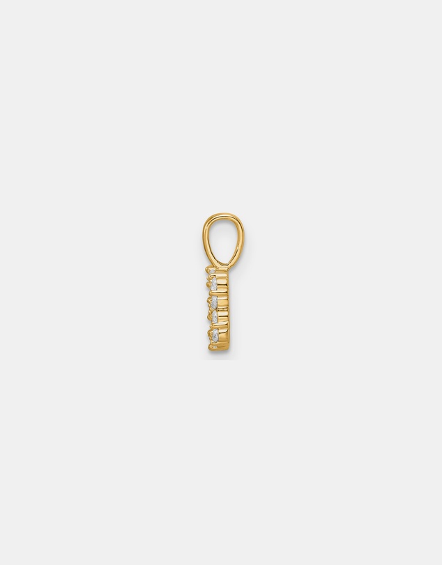 Zoe Olivia - 9K Gold Lab Grown Diamond Initial B Pendant