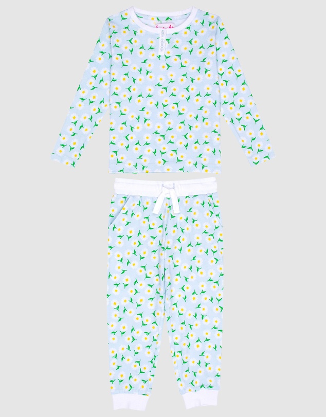 Sant And Abel - Kids Daisy Jersey Long PJ Set