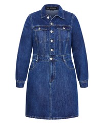 City Chic - Liora Denim Mini Dress