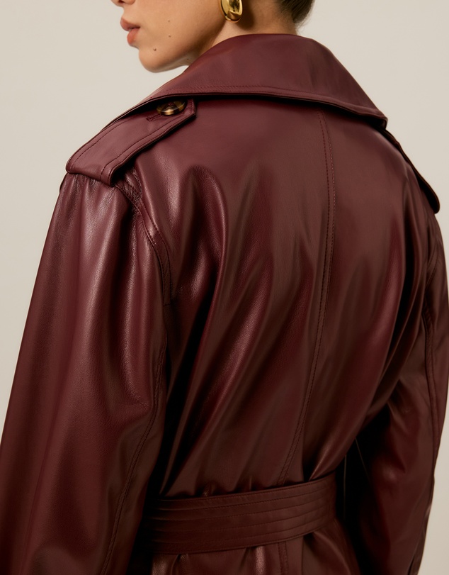 Tussah - Tess Leather Look Trench Coat