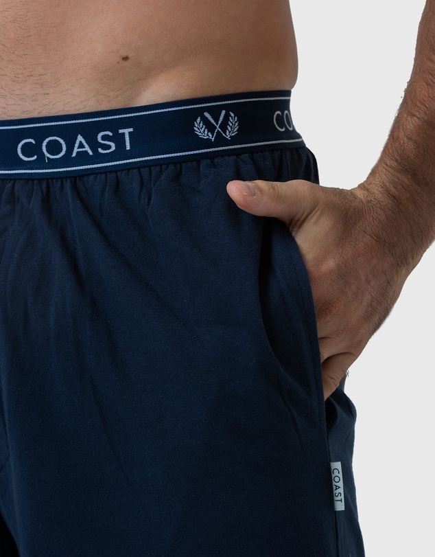 Coast Clothing - Navy Lounge Shorts