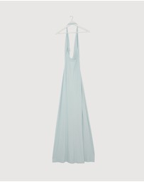 Revibe - Repaired MISHA Jennifer Cupro Maxi Dress - AU 8