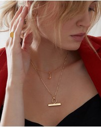 Rachel Jackson - T-Bar Gold Necklace
