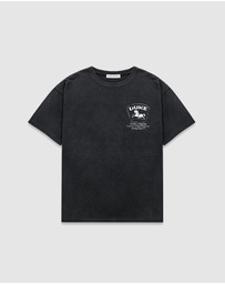Duke + Dexter - DR Sponsors Washed Black Mono T-shirt