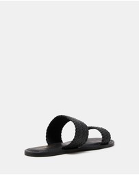 Just Because - Tonga Leather Flat Sandals