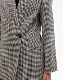 Witchery - Houndstooth Double-breasted Blazer