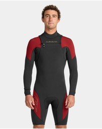 Quiksilver - Mens 2/2mm Mercury Front Zip Long Sleeve Springsuit