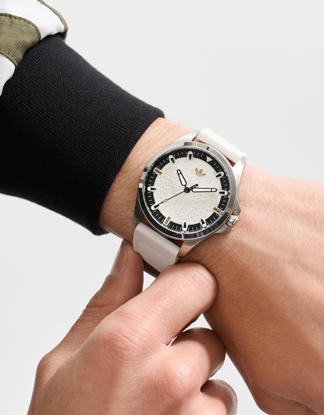 adidas Originals - Originals Iconic One 40mm Steel White Silicone Watch