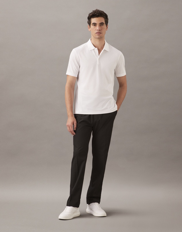 Calvin Klein - Tonal Stripe Jacquard Polo Shirt