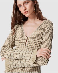 & Other Stories - Knitted Long-Sleeve Mini Dress