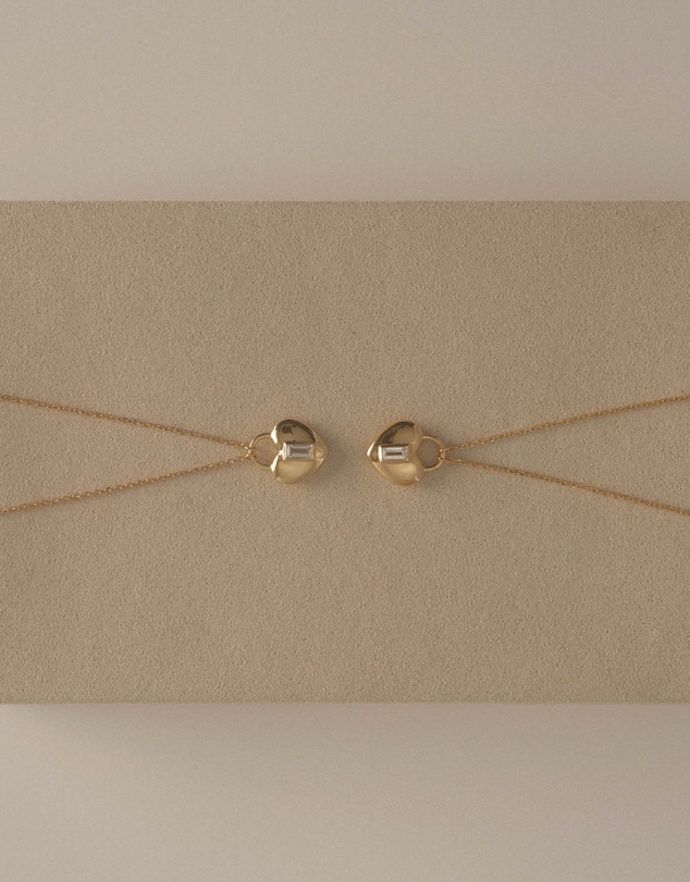 Kirstin Ash - Vera Heart Lock Necklace