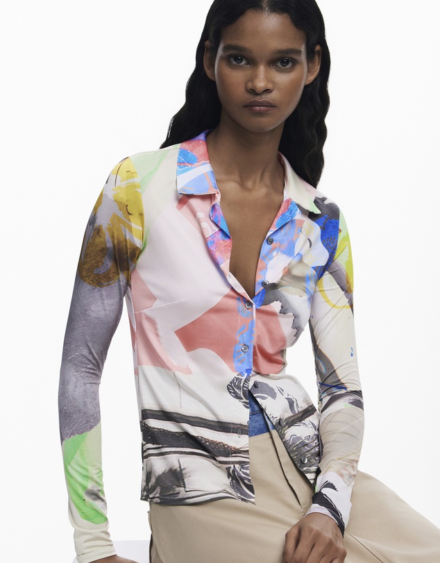 Desigual - Arty print shirt