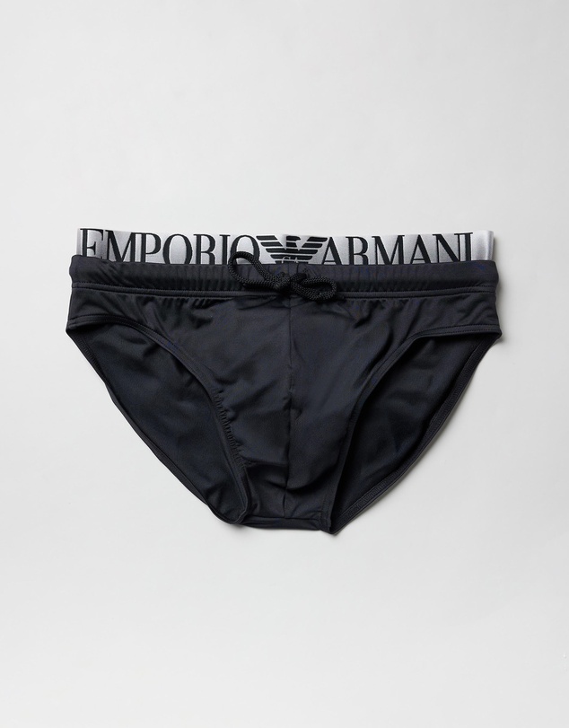 Emporio Armani - 2-Pack Logo Waistband Swim Briefs
