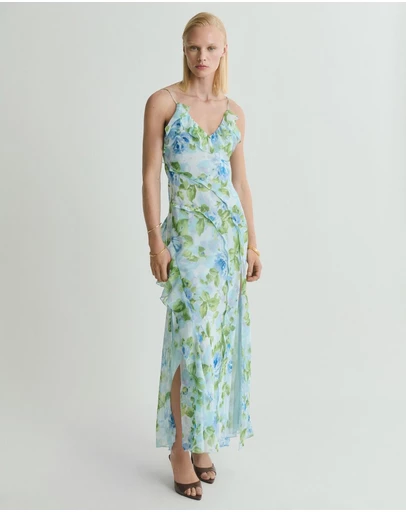 M.N.G - Azalie Ruffled Floral Print Dress