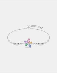 Swarovski - Ariana Grande X Swarovski Bracelet, Mixed Cuts, Flower, Multicolored, Rhodium Plated