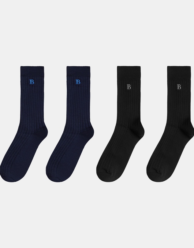 Buckle - Australian Merino Wool Rib Crew Socks 4-Pack