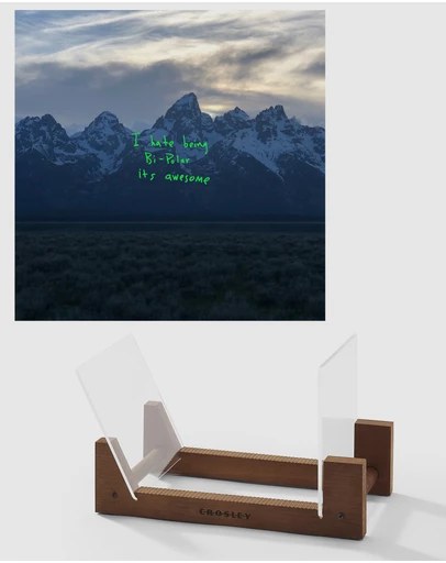 Universal Music - Kanye West - Ye - Vinyl Album & Crosley Record Storage Display Stand