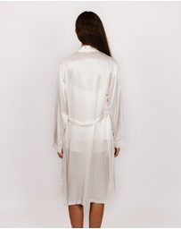 SILK MAGNOLIA - Silk Robe Dressing Gown