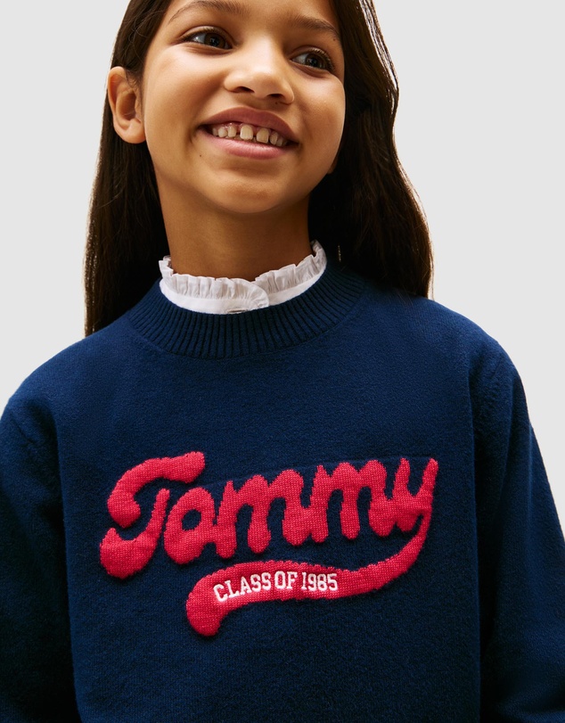 Tommy Hilfiger - Varsity Intarsia Logo Jumper - Teens