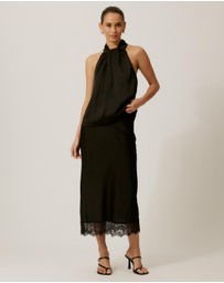 Tussah - Sadie Satin Lace Slip Skirt