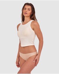 Bras N Things - Smooth Comfort Cotton Brazilian Knicker-Nude 2
