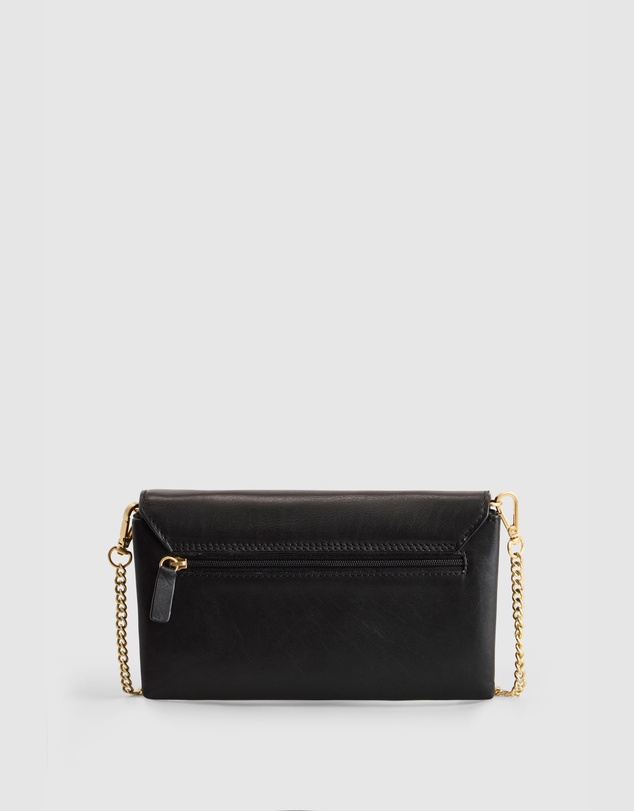 Evity - Lila Leather Chain Crossbody Purse