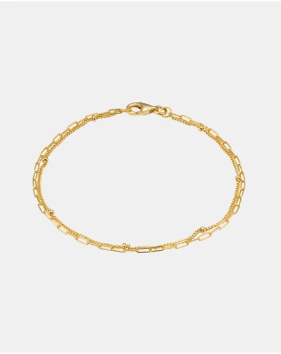 Zoe Olivia - 14K Gold Vermeil Double Chain Bracelet
