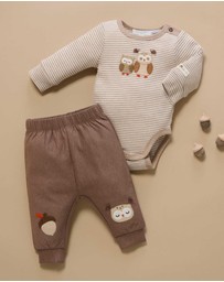 Purebaby - Applique Bodysuit -Kids-Babies
