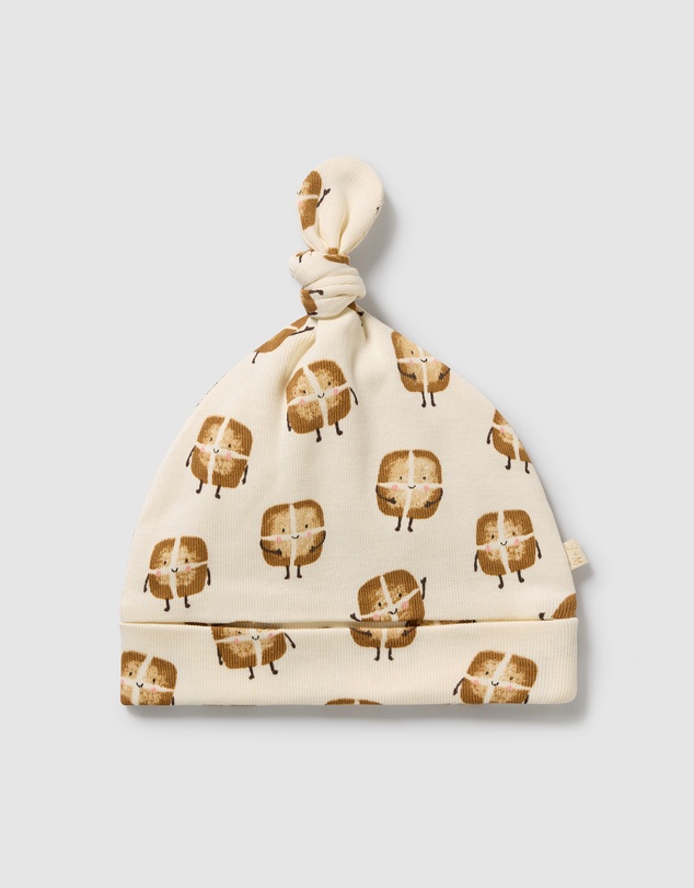 Wilson & Frenchy - Hot Cross Buns Organic Knot Hat - Babies