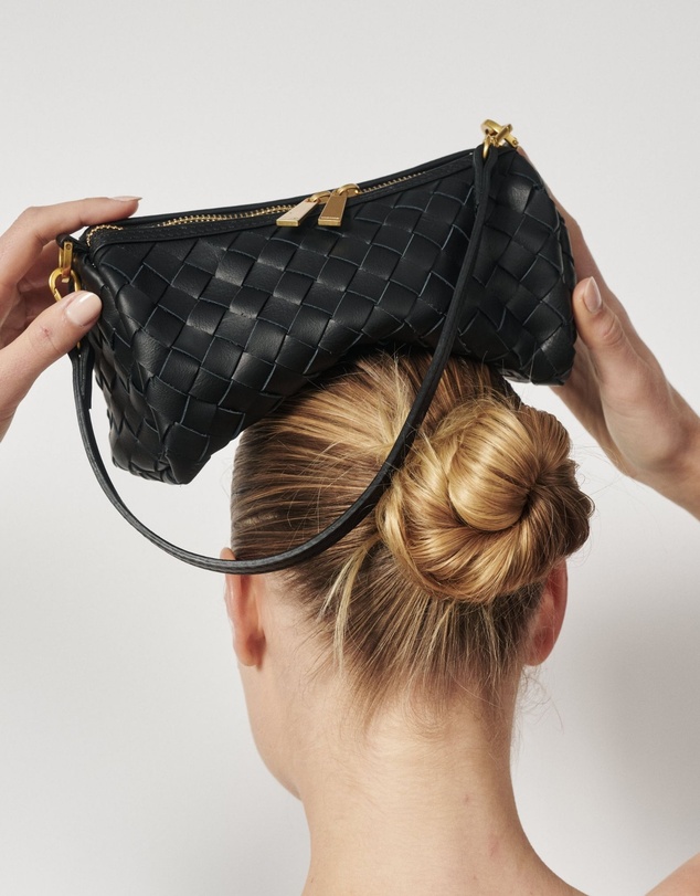 VESTIRSI - Vivi Woven Shoulder Crossbody Black