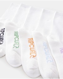 Rip Curl - 5-Pack School Crew Socks - Kids-Teens