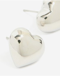 Lovisa - Waterproof Stainless Steel Small Chunky Heart Stud Earrings