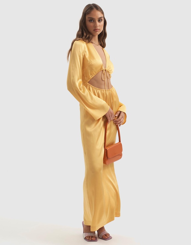 Ownley - Lilith Drawstring Cut Out Dress