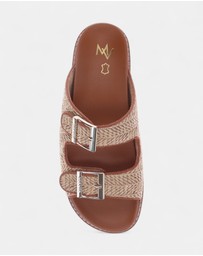 Mia Vita - Daisy Slide - Natural Raffia