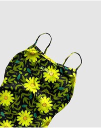 Salty Johnson - Sunflowers Thin Strap One Piece