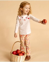 Fox & Finch - Orchard Bloom Emb. Fruit LS Tee - Babies