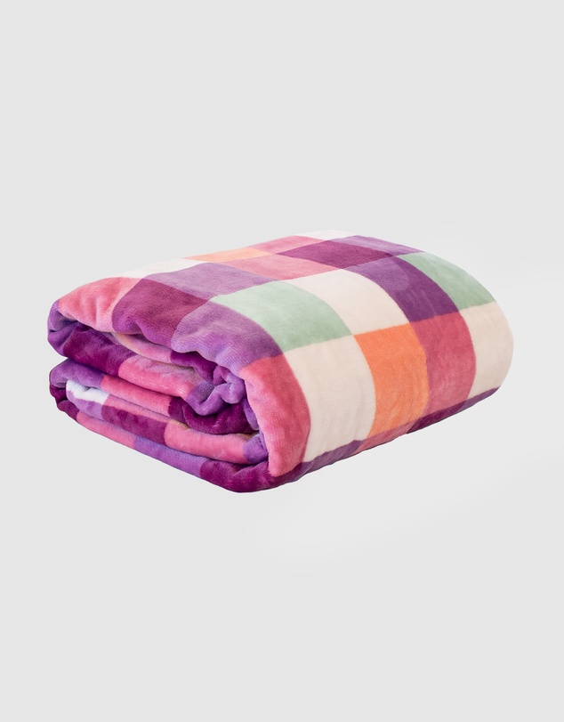 Bambury - Charlie Checkered Ultraplush Blanket
