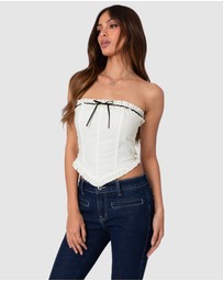 EDIKTED - Coralie Ruffled Corset