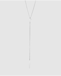 Kuzzoi - ICONIC EXCLUSIVE - Necklace Men's Y-Chain Bar Pendant in 925 Sterling Silver