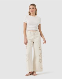 Rolla's - Pointelle Tee - White