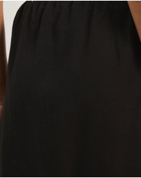 Atmos&Here - Jade Linen Blend Contrast Mini Skirt