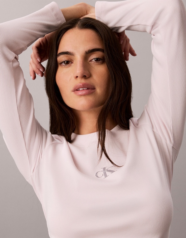 Calvin Klein Jeans - Monogram Logo Long Sleeve Baby Tee
