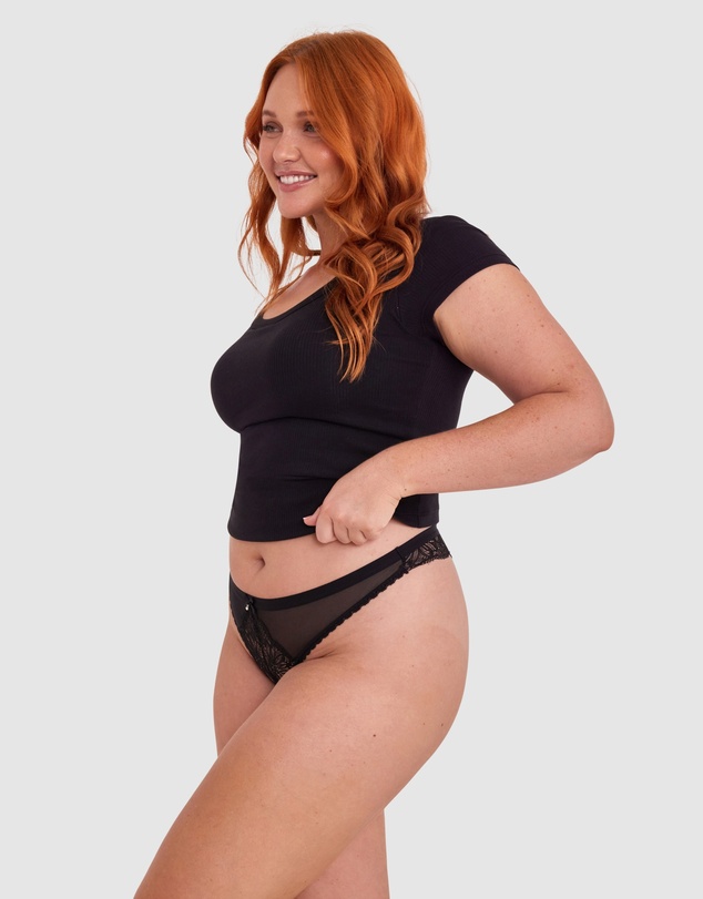 Bras N Things - Susannah V String - Black