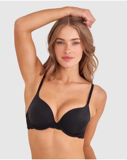 Bras N Things - Sexy Basics Push Up Mystic - Black