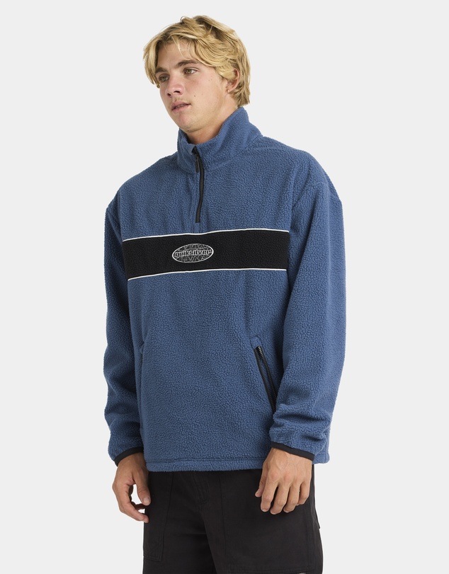 Quiksilver - Mens Mercury Panel 1/4 Zip Fleece Jumper